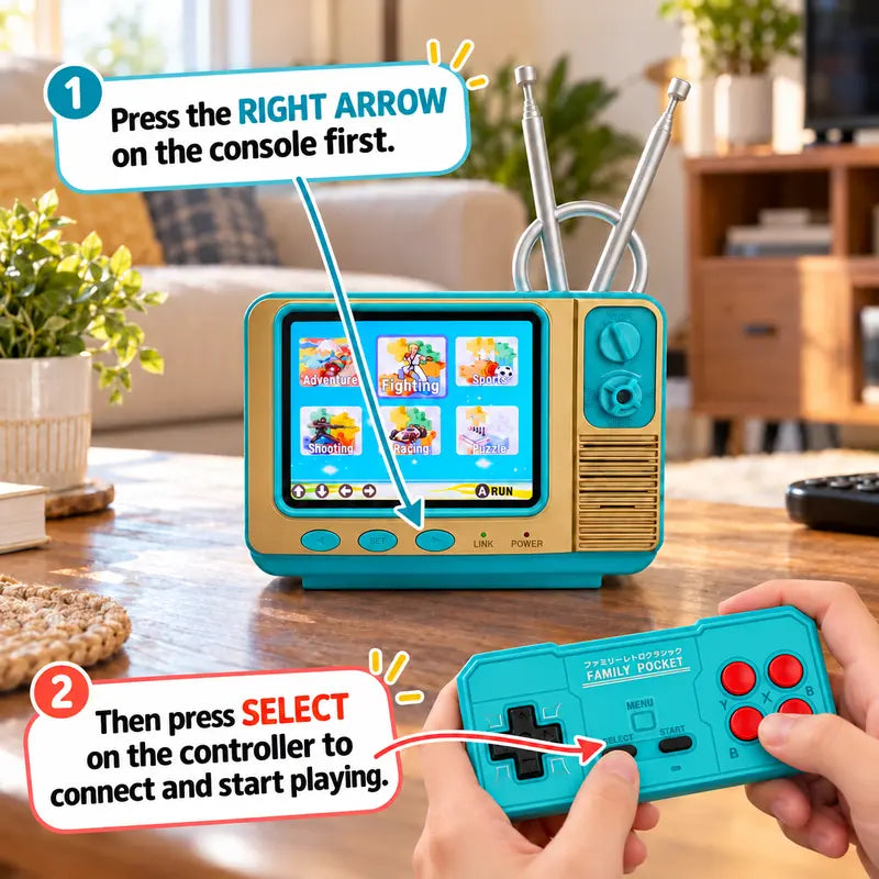 GV300 Retro Handheld Game Console 2.8" IPS Screen, Portable Gaming Device & Gift for Gamers