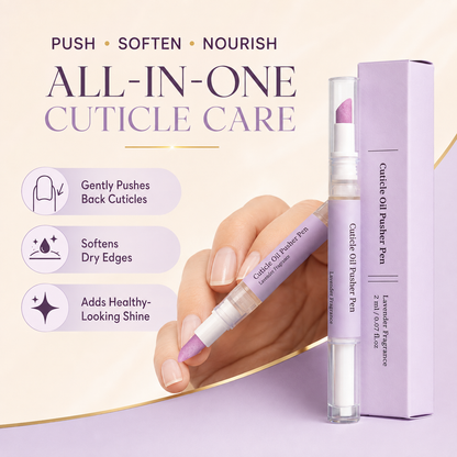 Cuticle Remover Pen Set with Cuticle Oil, Portable Cuticle Softener for Home DIY & Professional Nail Salon Manicure