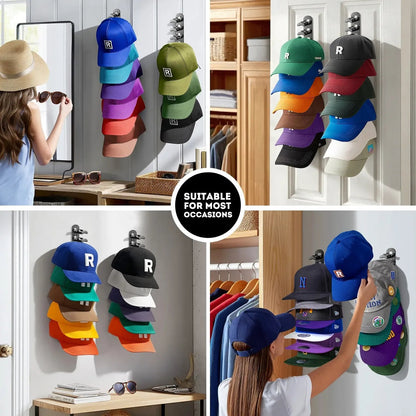 Wall-Mounted Hat Hook Set