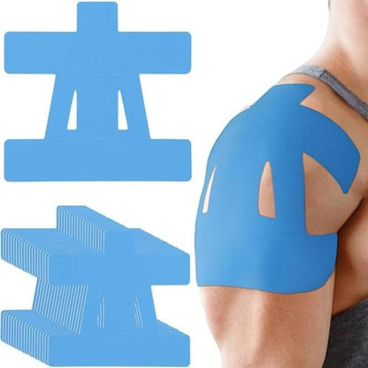 Pre-Cut Shoulder Kinesiology Tape (Multi-Color Pack) - Instant Pain Relief & Rotator Cuff Support