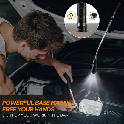 Extendable Magnetic Pickup Tool with LED Light Telescoping, Perfect Gift for Dad