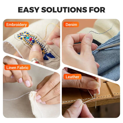 37Pcs Sewing Tool Set with Big Eye Easy-Thread Needles