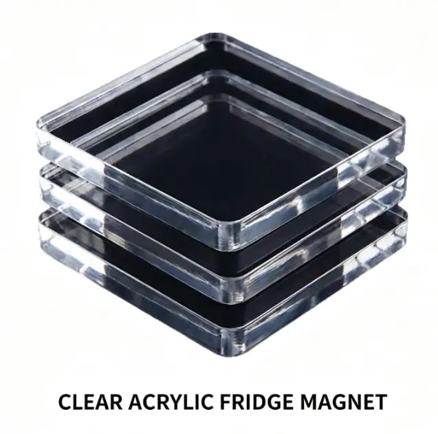 Blank Acrylic Fridge Magnets DIY Kit | 10 Pcs