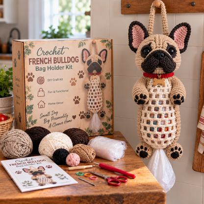 Crochet Animal Bag Holder DIY Kit 8 Adorable Animals, One Fun & Functional Kitchen Companion!