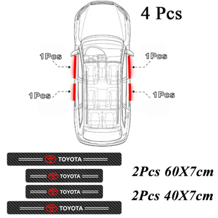 Door Sill Protectors with Logo Front Doors, Rear Doors & Trunk
