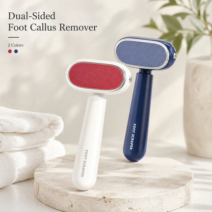 Smooth Heels Fast Dual-Sided Foot Callus Remover with Replaceable Stainless Steel Blade