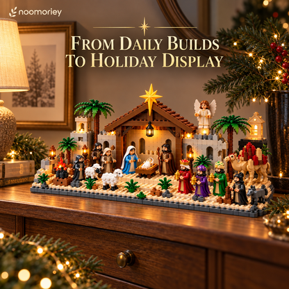 Nativity Story Building Advent Calendar 24-Day Christmas Countdown Set