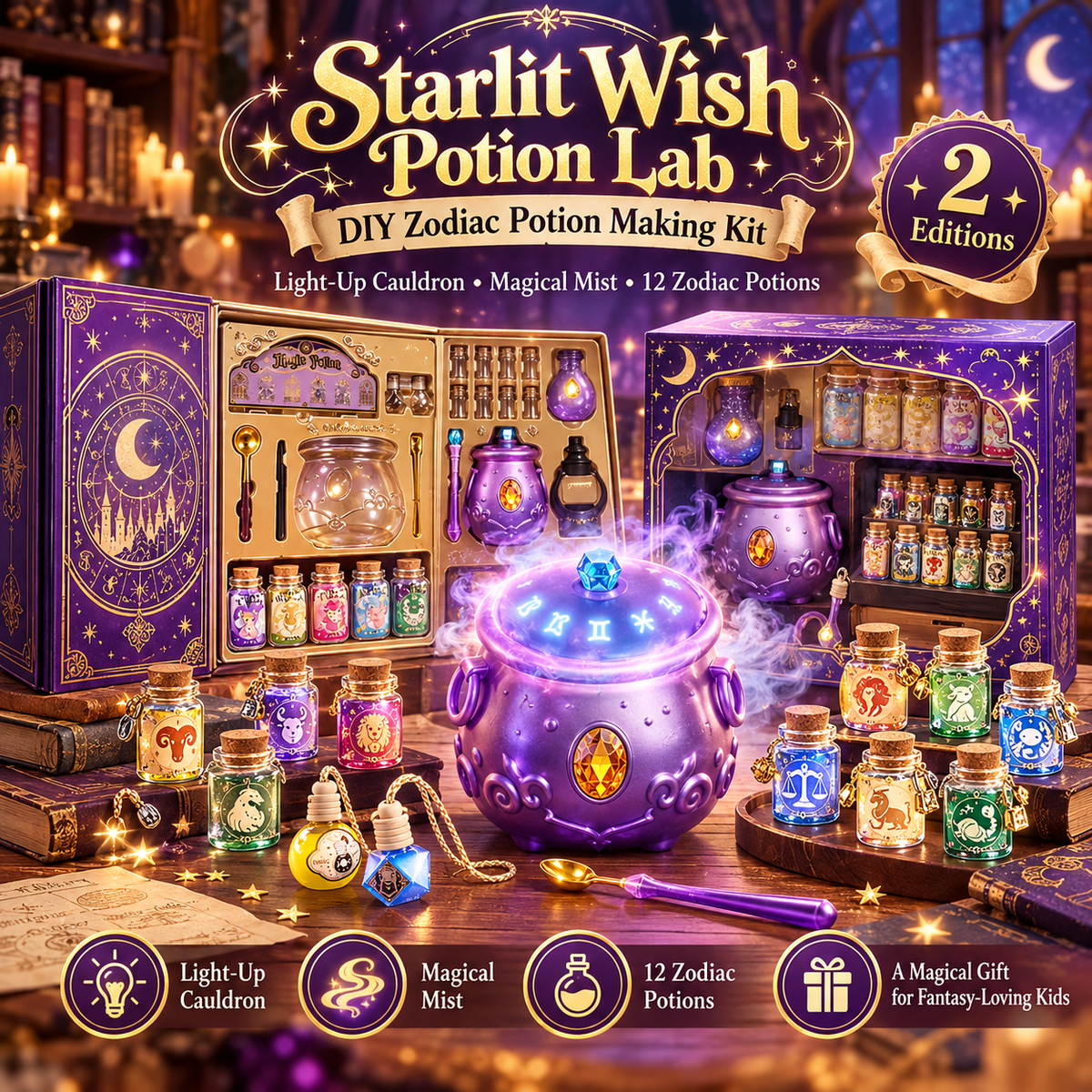 Starlit Wish Potion Lab DIY Zodiac Magic Potion Making Kit