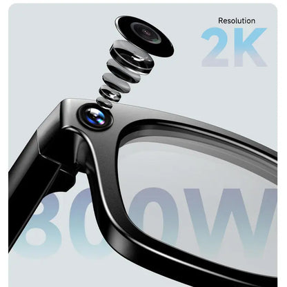 Next-Gen AI Smart Glasses 8MP Camera, 160+ Languages & Hands-Free Video