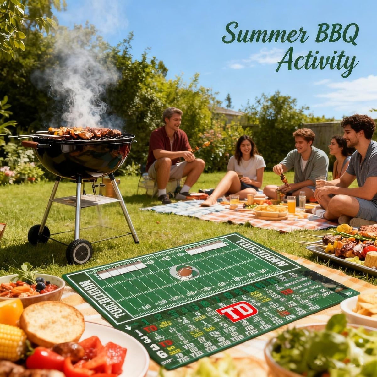 Football Game Board Roll, Score & Win!