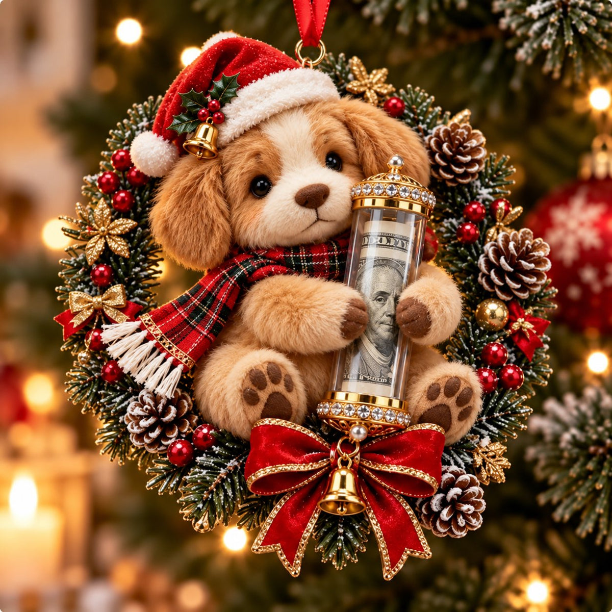 Christmas Cash Gift Ornament - A Fun Way to Give Money This Christmas