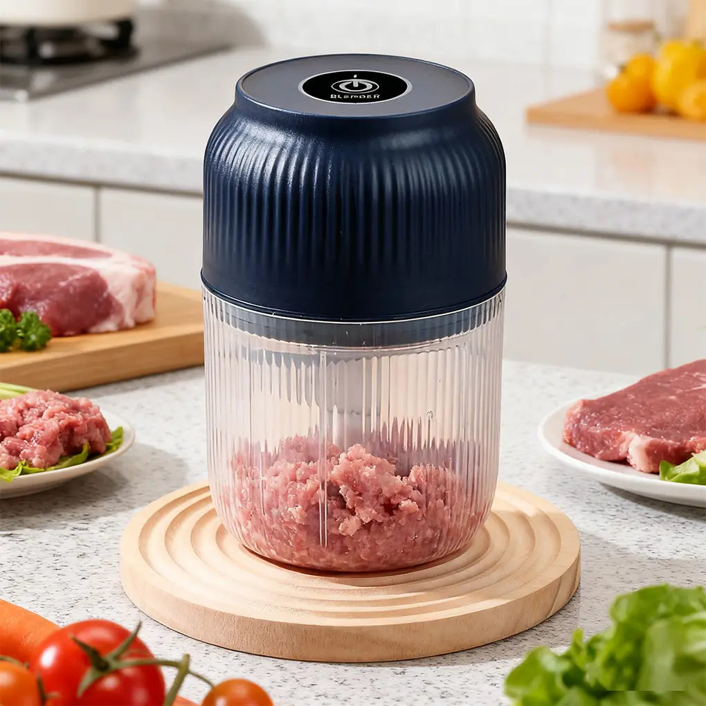 🔥 50K+ Sold | ✨ Mini Electric Food Chopper – One-Press Garlic & Veggie Prep！ 🍳🥕🧄