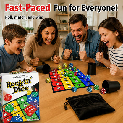 Rocking Dice Game for Family Game Night & Parties