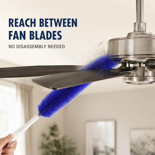 Flexible Microfiber Fan Duster Brushes Reusable Cleaning Tools (2/4 Pack)