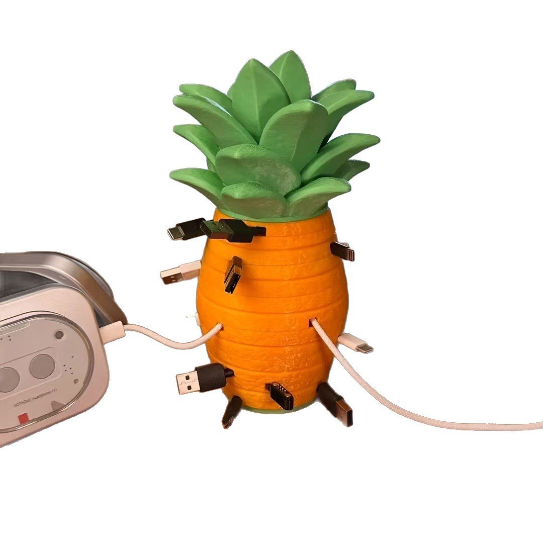 Pineapple Cable Organizer Stackable Cord Winder for Desk
