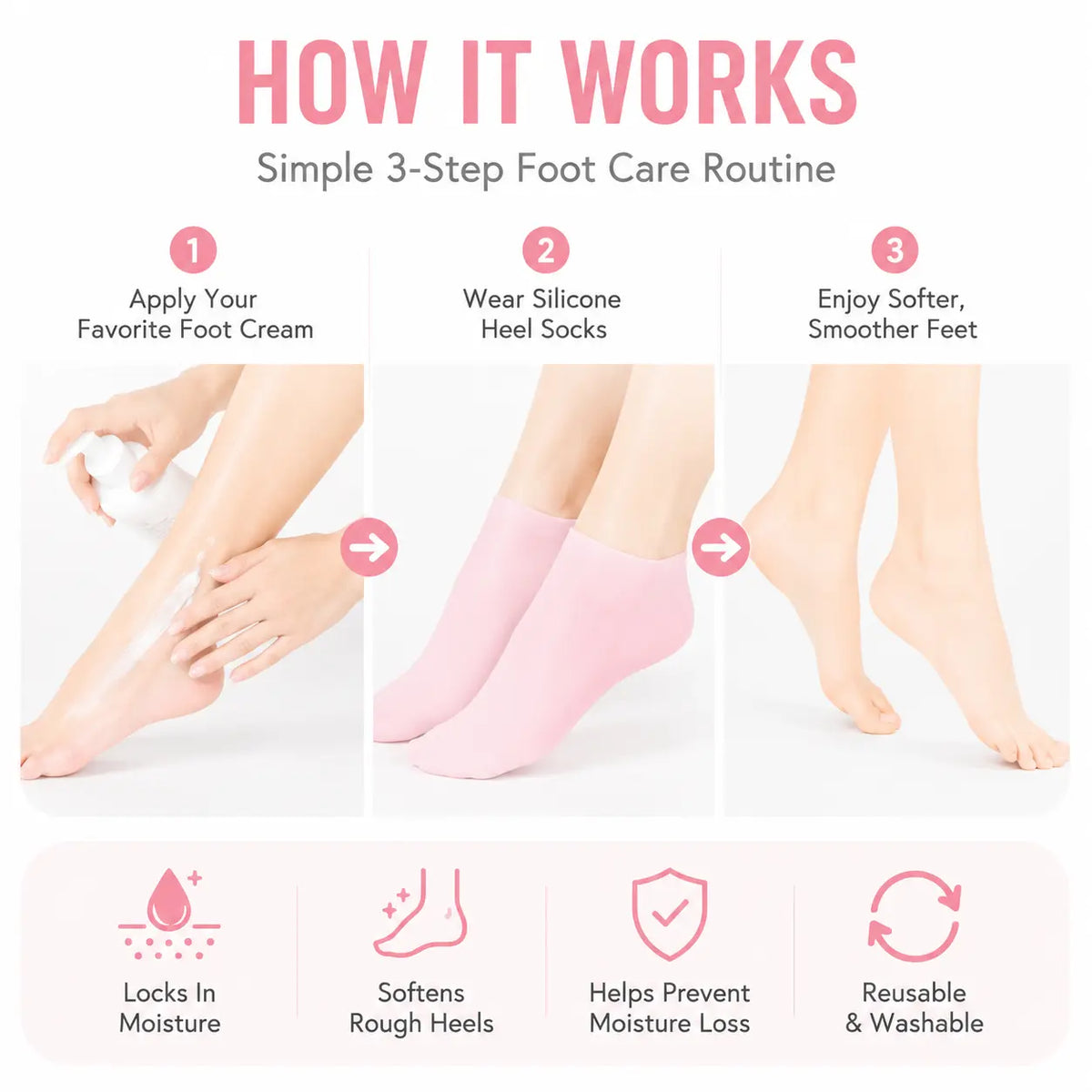 Women's Foot Care Silicone Socks