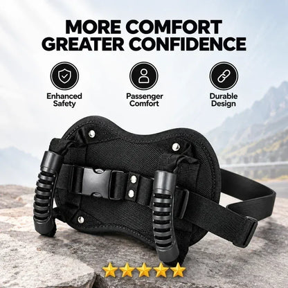 Motorcycle Passenger Safety Grip Rider-Worn Handle for More Comfortable & Confident Rides