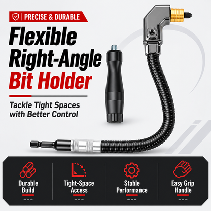 90-Degree Right Angle Drill Attachment, Swivel Corner Drill Adapter Tool for Confined Spaces