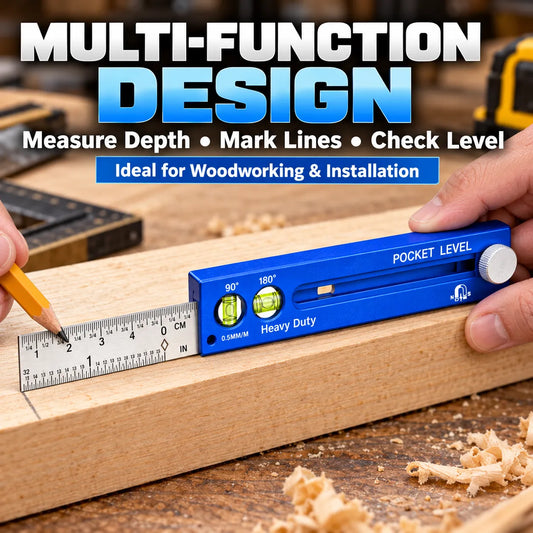 Multifunction Measuring Gauge & Level Measure, Align & Mark with Precision!