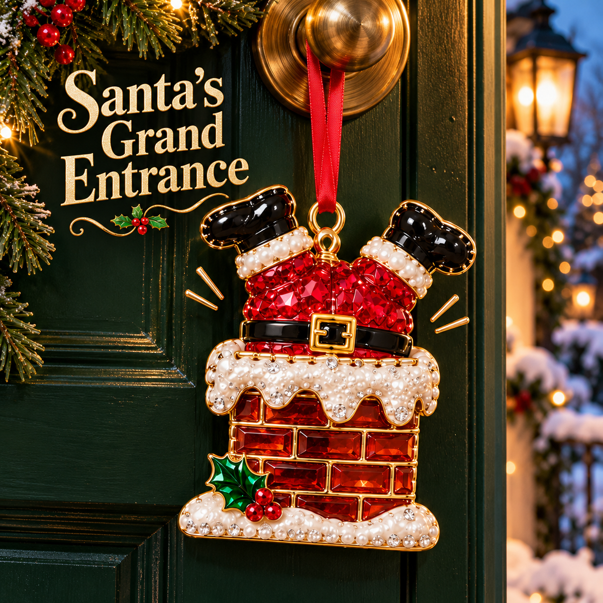 Santa s Off-Duty Christmas Ornaments 8 Funny Holiday Keepsake Designs