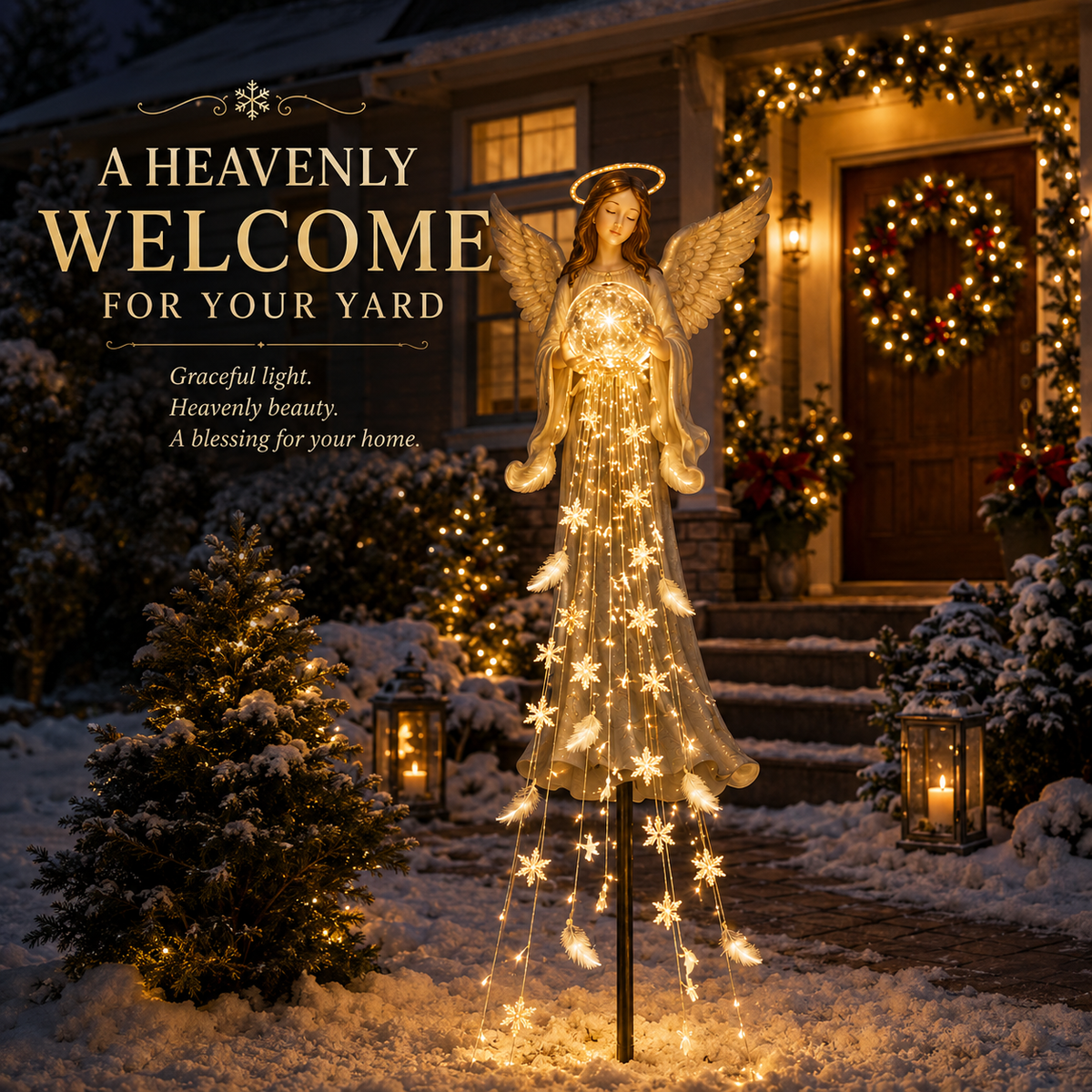 Solar Angel Remembrance Garden Light Peaceful Angel Glow for Gardens, Memorials & Outdoor Spaces