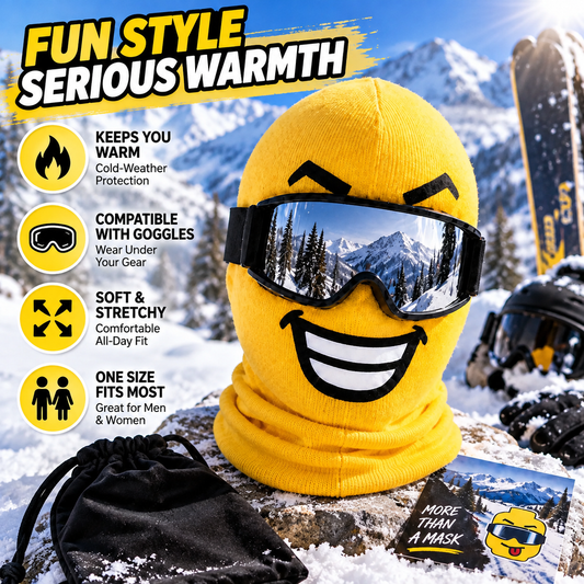 Funny Face Ski Mask Full-Cover Winter Balaclava