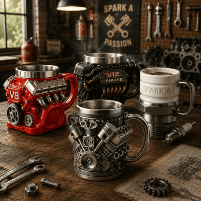2026 Ultimate Engine Theme Gift Mug The Dream Choice for Car Enthusiasts