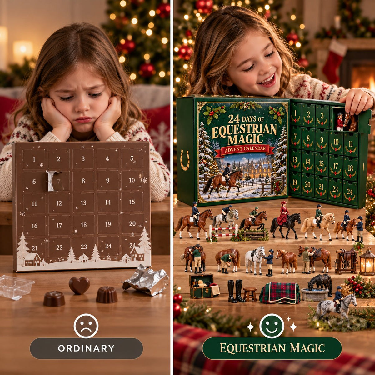 Equestrian Magic Advent Calendar 24 Horse-Themed Surprises