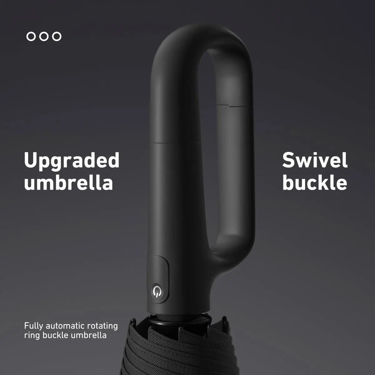 Portable Automatic Folding Umbrella-Windproof Waterproof with Loop Buckle