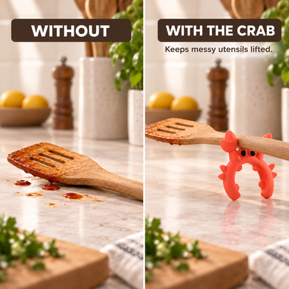 2-in-1 Crab Pot Clip Utensil Rest & Boil-Over Guar