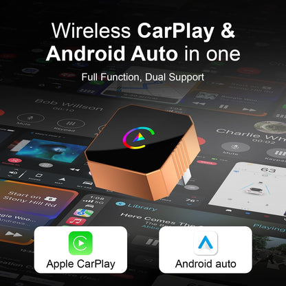 🚗 Wireless CarPlay & Android Auto Adapter – Drive Smarter, Safer & Wire-Free! 📱✨