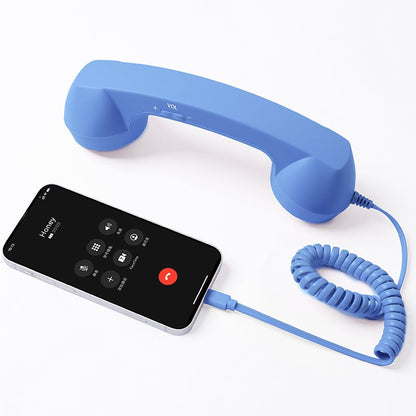 Retro Wired Telephone Handset for Smartphones | Vintage Style Phone Receiver