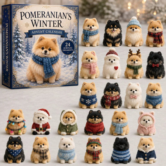 Pomeranian Advent Calendar 24 Days of Fluffy Christmas Surprises
