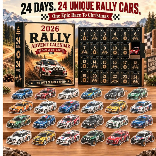 2026 Rally Racing Advent Calendar 24 Days of Dirt & Speed, 24 Collectible Rally Cars