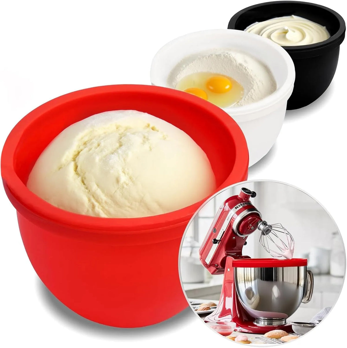 Practical & Durable Food Grade Kitchen Stand Mixer Silicone Liner Reusable