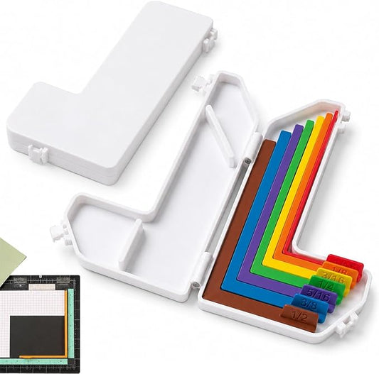 Paper Crafting Alignment Guide Set with Case, 7 PCS Precision Layering!
