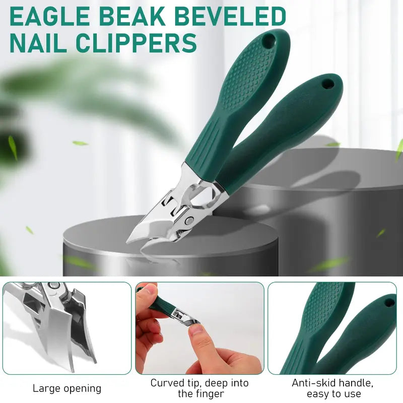 Eagle Beak Beveled Nail Clippers | Arthritis-Friendly & Thick Nail Relief