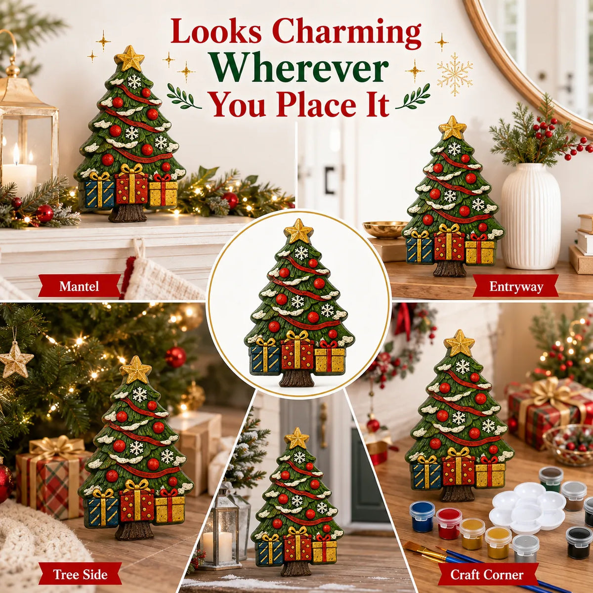 DIY Christmas Tree Mold & Paint Craft Kit
