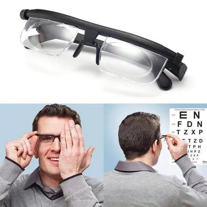Adjustable Focus Glasses for Near and Far Sight