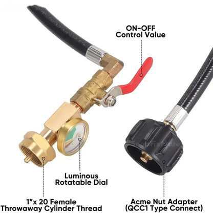 36 Inch Propane Gas Tank Adapter Connector