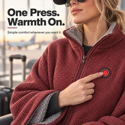 Wearable Heated Blanket for Cozy Couch & Desk Comfort