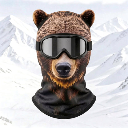 Funny 3D Old Man Face Balaclava Ski Mask