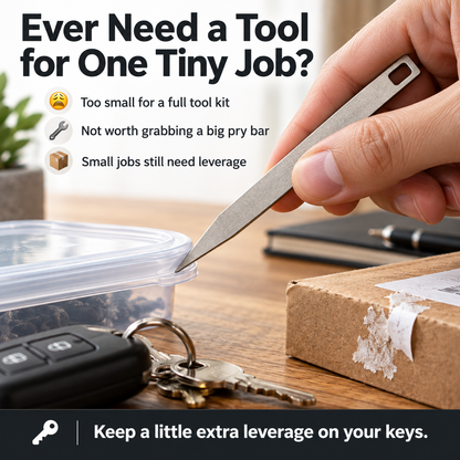 Pocket Pry Bar Compact EDC Keychain Tool for Everyday Tasks