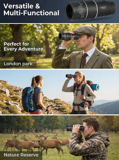 Recommended by mountain guides! 100x high-powered monoculars, IPX5 waterproof and fogproof