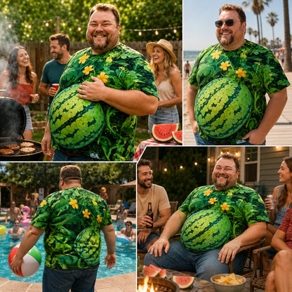 Turn Your Belly Into A Juicy 3D Watermelon Tee