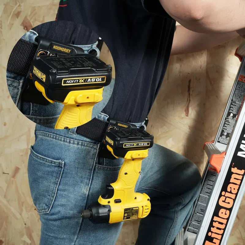 🔥[49% OFF]Drill Holder Belt Clip | Heavy-Duty & Hands-Free | Instant Tool Access for Pros