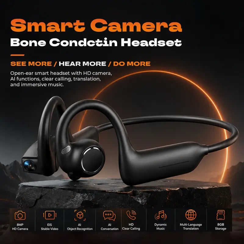 E12 Smart Bone Conduction Headphones