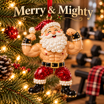 Santa s Off-Duty Christmas Ornaments 8 Funny Holiday Keepsake Designs