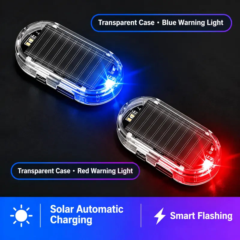 Solar Car Anti-Theft Light - Light Sensor Auto Flash Fake Warning Light for All Cars