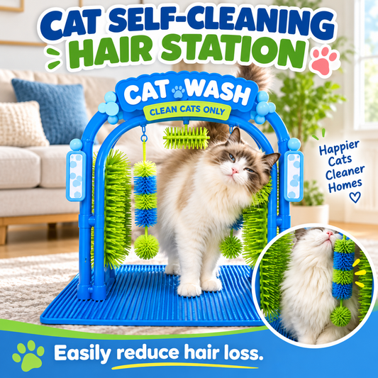 360 Cat Self-Grooming Station The Fun Way to Brush & Massage Your Cat